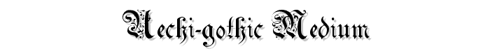 Uechi-Gothic Medium font